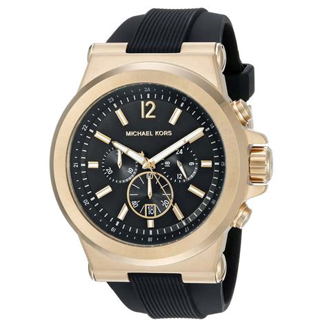 michael kors mens mk8184 leman black &|michael kors chronograph black dial.